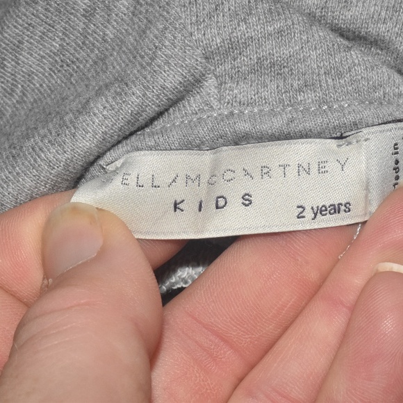 Stella McCartney Kids Soft Gray Hooded Sweatshirt Size 2 - Picture 7 of 7